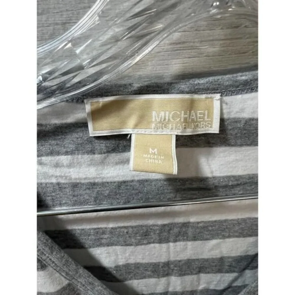 Michael‎ Kors Womens MK Stripes T Shirt Medium